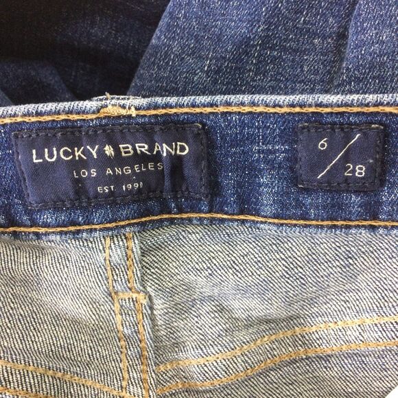 Lucky Brand Ava Mid Crop Jeans Women’s Size 6 / 28 Dark Wash Stretch Denim - Picture 5 of 5